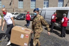 Trasporto generi alimentari Caritas Viterbo
