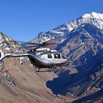 Il nuovo Airbus H145 atterra sulla cima delle Ande